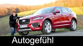 Jaguar F-PACE S V6 380 hp FULL REVIEW test driven 2017 - Autogefühl