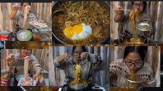 After a very long time , Hotpot Mukbang ♨️🍲 with bacon 🥓. by Naru_lily's world 81,460 views 3 weeks ago 23 minutes