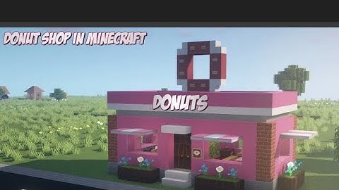 how to build a donut shop in Minecraft #minecraft