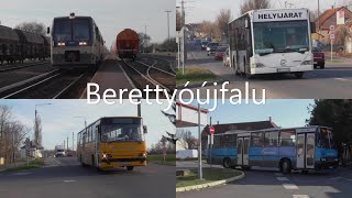 Ikarus 280, Kék Uzsgyi, Helyijárat És Egy Csomó Buszmegálló Berettyóújfalu Város Közlekedése