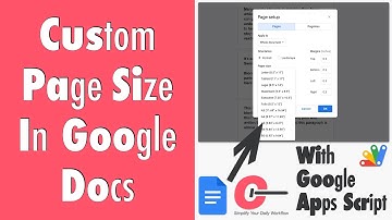 Custom Page Size in Google Docs: Chalkline V1.19