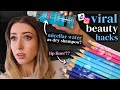 Testing Viral TIK TOK BEAUTY HACKS... what&#39;s ACTUALLY worth trying??