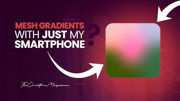 I created unique & amazing MESH GRADIENTS from SCRATCH with my SMARTPHONE ONLY! See how