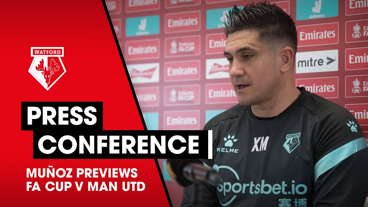 MUÑOZ PREVIEWS MANCHESTER UNITED | FA CUP PRESS CONFERENCE
