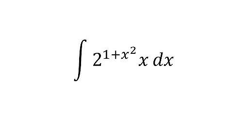 integral of 2^(1 + x²) x dx