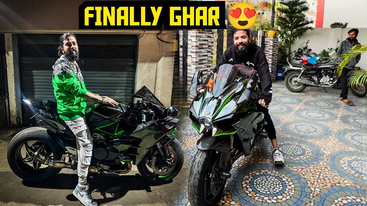 Finally Apni New Superbike Kawasaki Ninja H2 Ki Delivery Ke Liye Ghar Pahuch Gaye 😍