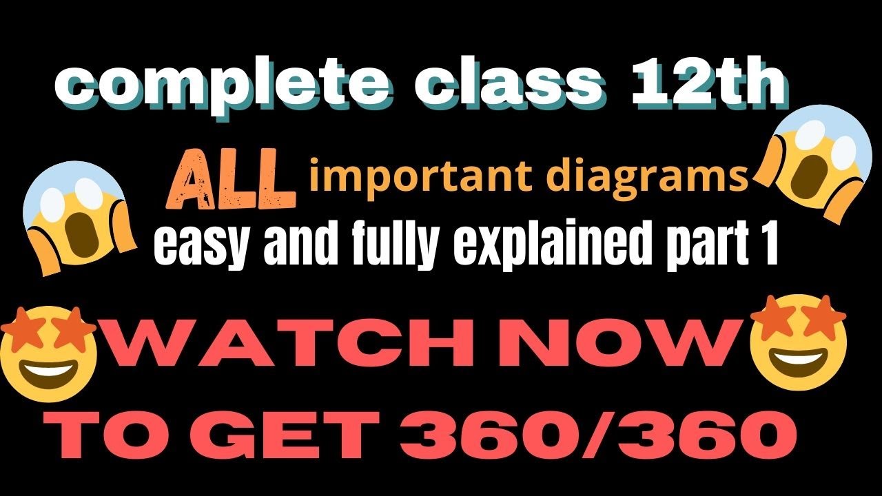 complete biology important diagrams class 12th😱💪, first part - YouTube