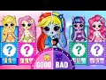 Good vs bad mlp twilight sparkle  friends dress up   diy paper dolls  crafts