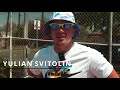 Yulian Svitolin coaches the forehand and double-handed backhand IG: Svitolintennisacademy