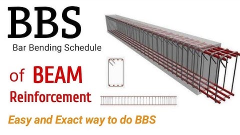 BBS of Beam reinforcement | Bar Bending Schedule of Beam reinforcement in Hindi/Urdu| Beam BBS video