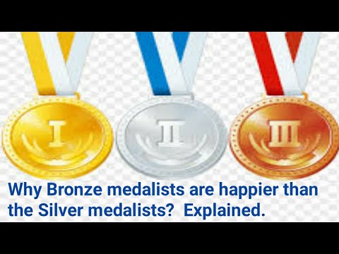 Why Bronze medalists are happier than the silver medalists? Explained.