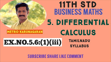 11th Std BM Ex.5.6(1)(iii) Find dy/dx for the Function x³+y³+3axy=1