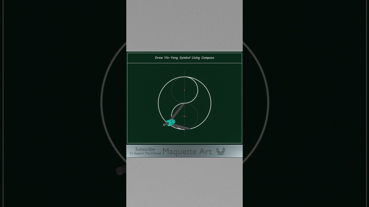 How to Draw Yin-Yang Symbol (The EASIEST Method) 