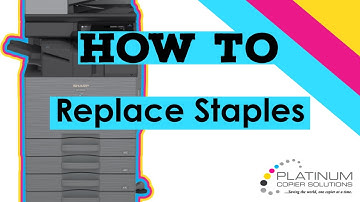 How To Replace Staples on Sharp Copier