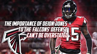 Falcons linebacker Deion Jones shows speed while blooming on defense for  Atlanta – Boston Herald