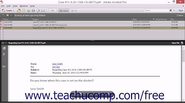 Converting Selected Messages to PDF in Outlook - Adobe Acrobat XI Training Tutorial Course