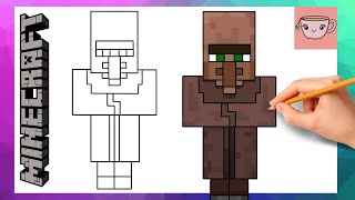 Comment dessiner un villageois dans Minecraft | Tutoriel de dessin facile screenshot 5