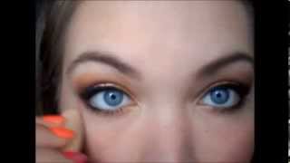 Copper Golden - Brown Eye shadow look screenshot 2