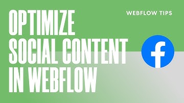 How to Optimize Social Content Using open Graph in Webflow [WEBFLOW QUICK TIPS]