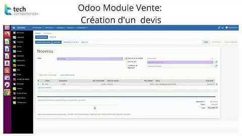 Odoo Creation d