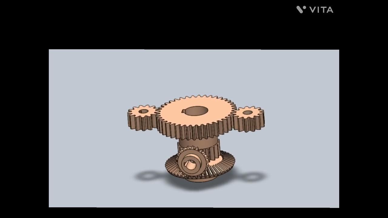 Spur Gear and Bevel gear Assembly in Solidworks YouTube