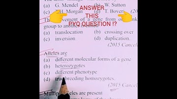 molecular basis of inheritance pyq,neet pyq , #short video,#neet 👍