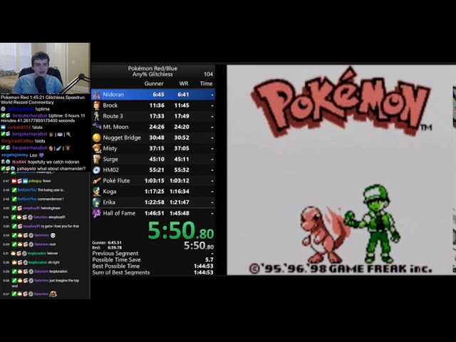 Pokemon Red speed-run beats world record