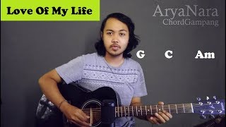 Chord Gampang (Love Of My Life - Queen) by Arya Nara (Tutorial Gitar) Untuk Pemula chords