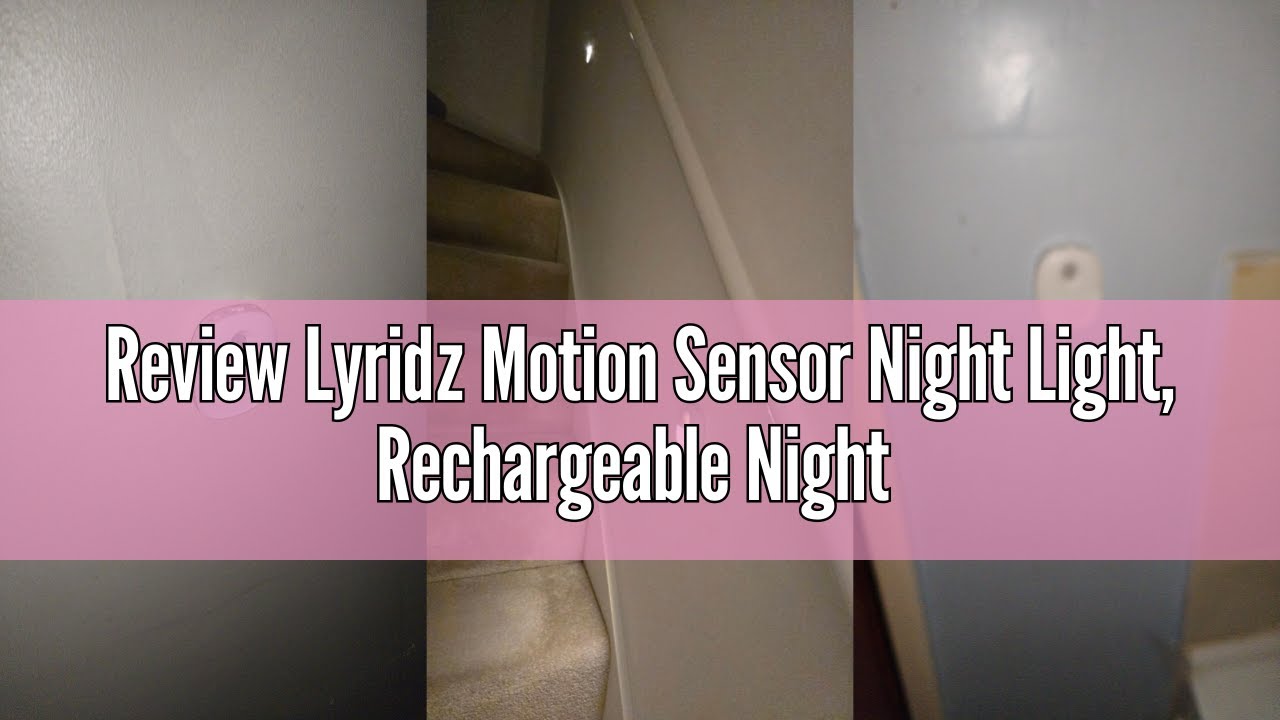 Review Lyridz Motion Sensor Night Light, Rechargeable Night Light USB ...