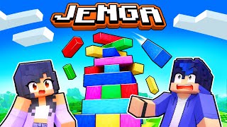 The BIGGEST game of JENGA in Minecraft! screenshot 4