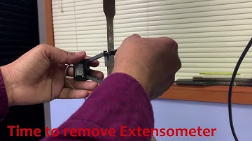 Tensile Test With Extensometer  Shimadzu Autograph Universal Testing Machine