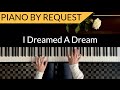 I dreamed a dream les misrables  piano cover by paul hankinson