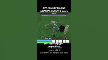 devlog 8 - to kill or be killed