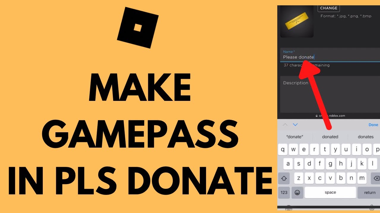 How To Make A Gamepass For PLS DONATE - Playbite