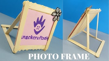 DIY Photo Frame made of Popsicle Stick – How to Make Popsicle Stick Photo Frame at Your Home
