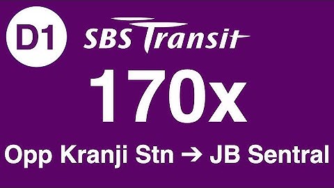SBS Transit Cross-border Bus 170x Direction 1 Hyperlapse