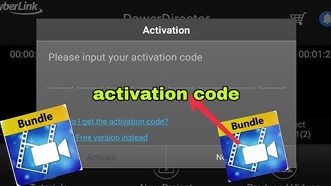 Power director bundle version apk activation CODE in HD