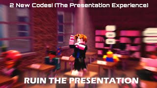 2 New Codes In The Presentation Experience! (ROBLOX)