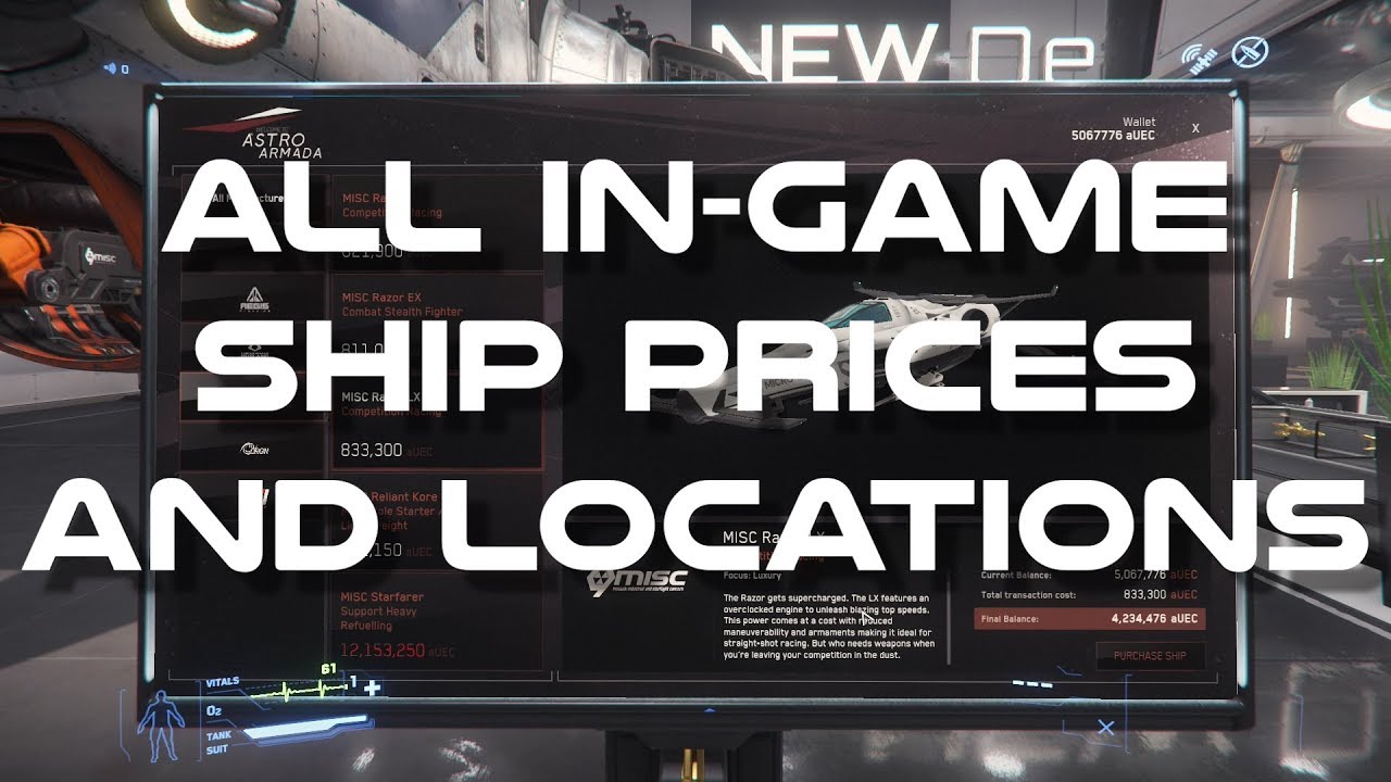 All the In-Game Ship Prices and Locations - YouTube