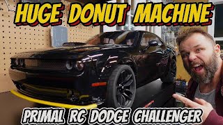 Worlds Largest Electric On-Road Rc Car 15 Primal Dodge Challenger First Run