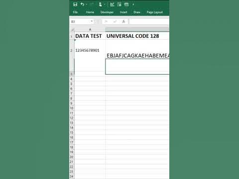 Encoding Barcode Data In Excel - YouTube
