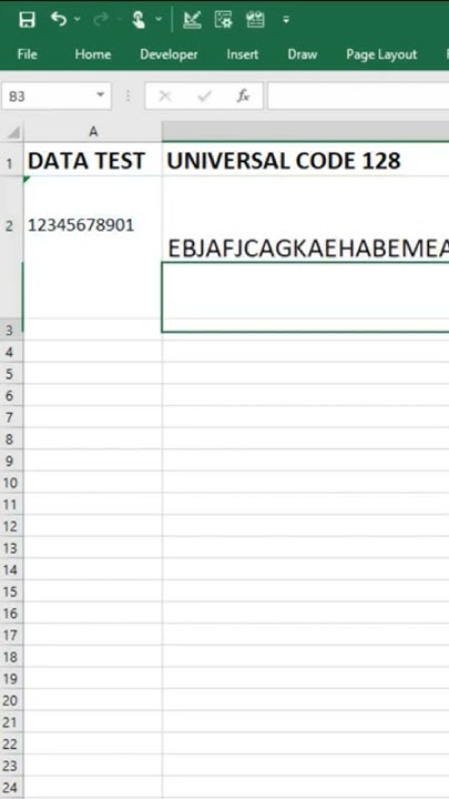 Encoding Barcode Data In Excel - YouTube