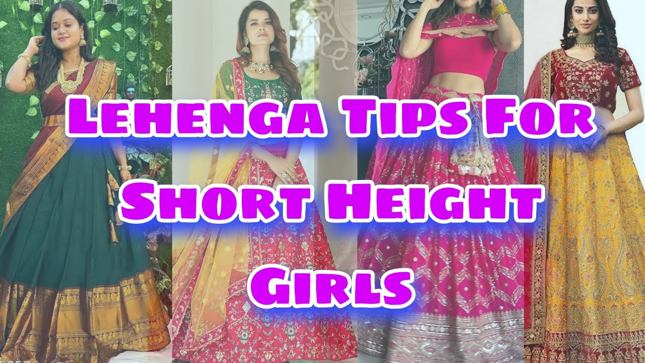 Lehenga Tips for Short Women / Girls | How to Look Tall & Slim In Lehnga |  Hide Belly Fat | Aanchal - YouTube