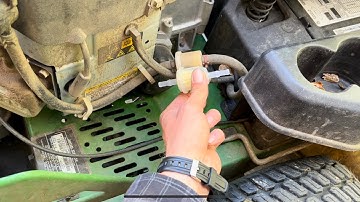 How To Change The Fuel Filter On A Zero Turn LawnMower - John Deere Z335E