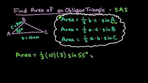 Find Area of an Oblique Triangle
