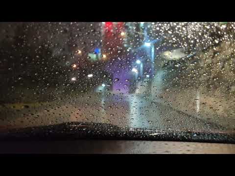 Yağmurlu Havada Araba Kullanıyorum ASMR - Ankara Night Drive