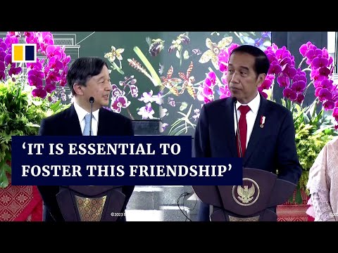 Japanese emperor meets with Indonesian leader Widodo, who said friendship is ‘essential’