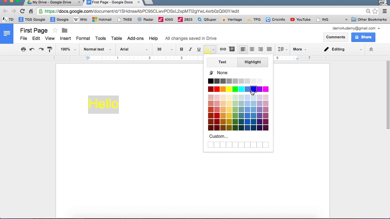 Google Docs - Main Menu Items - YouTube