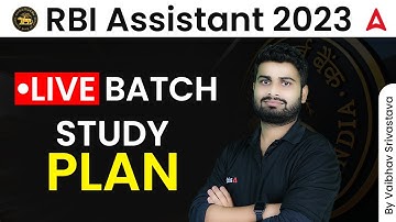 RBI Assistant Live Batch Study Plan Discussion by Vaibhav Srivastava