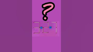move 1 matchstick to fix the equation|Matchstick puzzle 3+2=7#riddle #puzzle #puzzles #mathpuzzle
